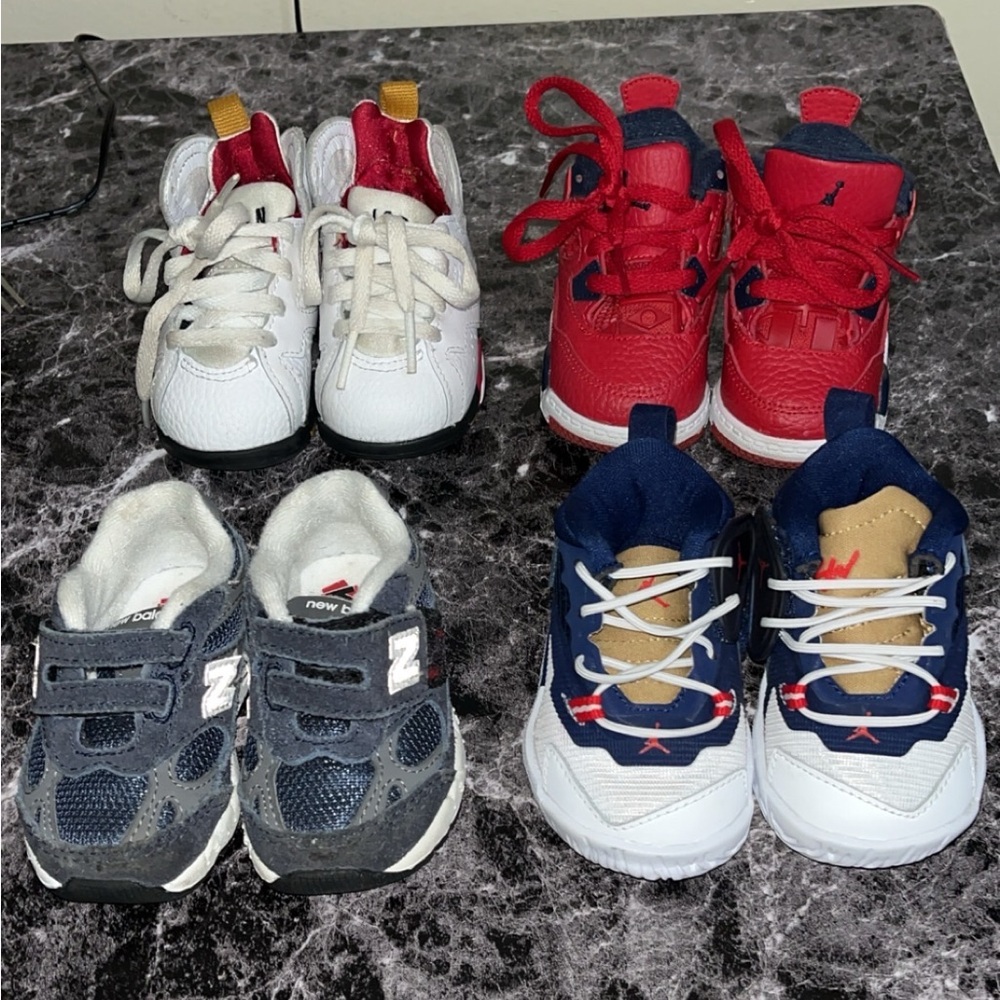New balance & Jordans 140$! They’re all size 4C! Willing to make a deal! - Picture 3 of 5